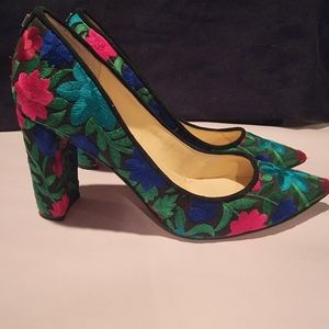 Ivanka Trump Katie Blue Suede Heels size 8